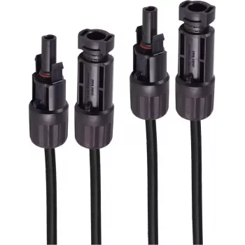 SHIVERPEAKS PV4 prailginimo kabelių rinkinys, 4mm², 2 vnt., juodas/juodas, 25m (BS02-32105)