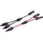 SHIVERPEAKS PV4 T-Adapter Cable Set, 2-to-1, 4 mm², raudonas/juodas, 30 cm (BS02-21022)