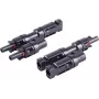 SHIVERPEAKS PV4 T-Adapter Set, 2-to-1 Branch, IP68, 1500V DC, 30A, juodas (BS02-21012)