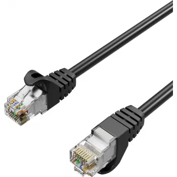 ShiverPeaks RJ45 Patch Cable Cat. 7 S/FTP PUR Black 1.0m