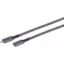 SHIVERPEAKS S-Conn 14-74006 USB-C į USB-C kabelis 1m USB 3.2 Gen 2 10Gbps 100W PD juodas ir baltas