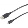 SHIVERPEAKS S-Conn 77183-HQ 3m USB A – Micro-USB B vyriškas-vyriškas juodas USB kabelis