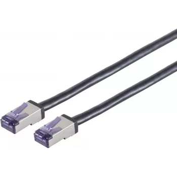 SHIVERPEAKS S/CONN maximum connectivity Cat. 6A Flex S/FTP tinklo kabelis, 1,0 m, juodas 08-28025
