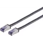 SHIVERPEAKS S/CONN maximum connectivity Cat. 6A Flex S/FTP tinklo kabelis, RJ45, 10G, 500MHz, LSZH, juodas, 1,5m 08-28155