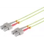 SHIVERPEAKS S/CONN maksimalaus ryšio LWL dvigubas komutacinis kabelis SC/SC 50/125µ OM5 laimo žalios spalvos 5,0 m (07-510515)