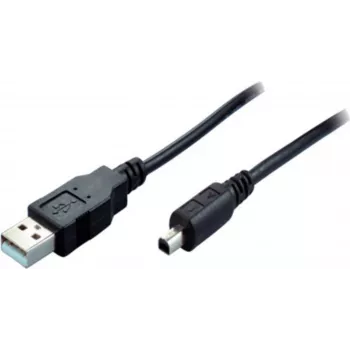 SHIVERPEAKS USB 2.0 Mini laidas, USB-A male į Mini USB-B male, 1,0 m, juodas 11004995