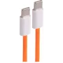 SHIVERPEAKS USB-C įkrovimo kabelis 240W PD 3.1, USB 2.0, pintas tekstilės, oranžinis, 1,5m BS14-22157