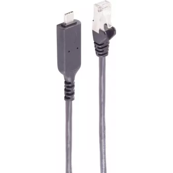 SHIVERPEAKS USB-C į Gigabit Ethernet adapterio kabelis, 1,5 m, juodas (BS13-51155)