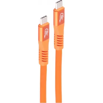 SHIVERPEAKS USB-C į USB-C kabelis 3.2 Gen 2x2 240W PD 20Gbps 1,5m oranžinis BS14-77157
