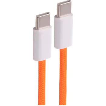 SHIVERPEAKS USB-C į USB-C įkrovimo kabelis 2.0 240W oranžinis pintas tekstilinis 0,5m (BS14-22017)