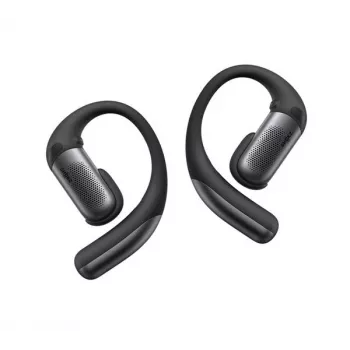 Shokz OpenFit Pro Black Open-Ear True Wireless Earbuds su DirectPitch™ technologija, Bluetooth 5.3, 30H bendra baterija, IP54, liečiamaisiais valdikliais