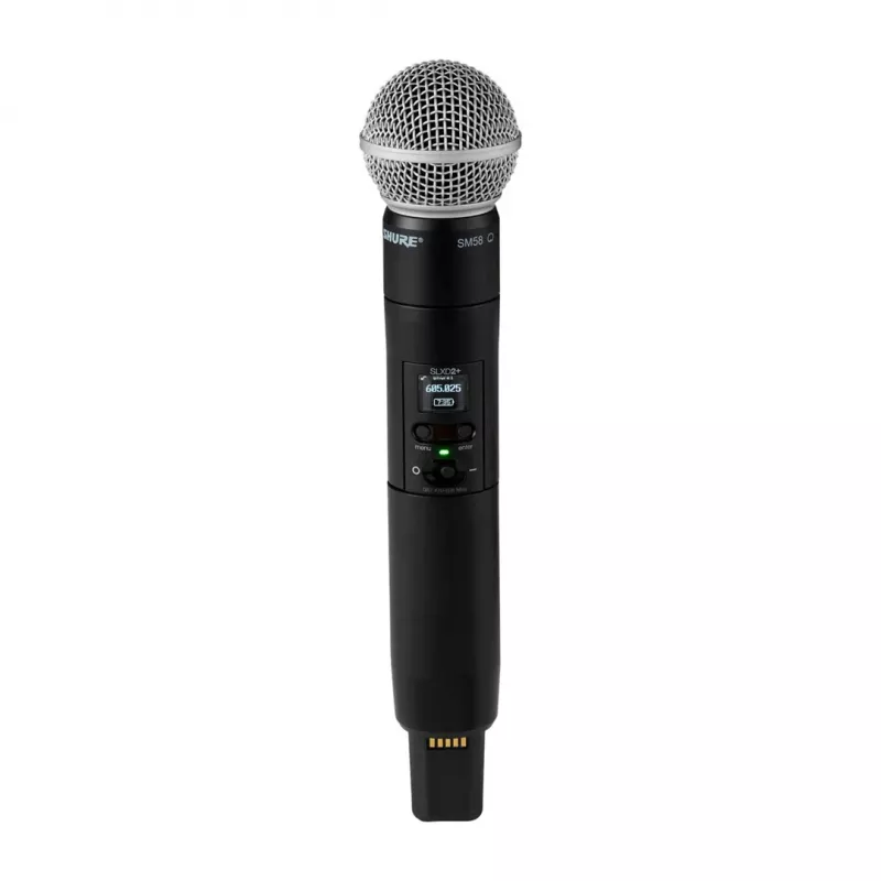 Shure SLXD24D+E/58 belaidė dviejų mikrofonų sistema su SM58 kapsulėmis