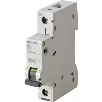 Siemens 5SL4108-6 vienpolinis automatinis jungiklis 8A B charakteristikos 230/400V 6kA