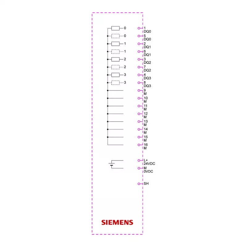 SIEMENS SIMATIC ET 200SP Skaitmeninių išėjimų modulis DQ 4x24VDC/2A ST (6ES7132-6BD21-0BA0)