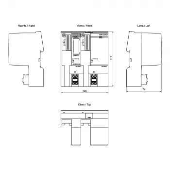 SIEMENS SIMATIC PN/PN Coupler 6ES7158-3AD10-0XA0 | PROFINET IO Coupler tinklo sujungimui