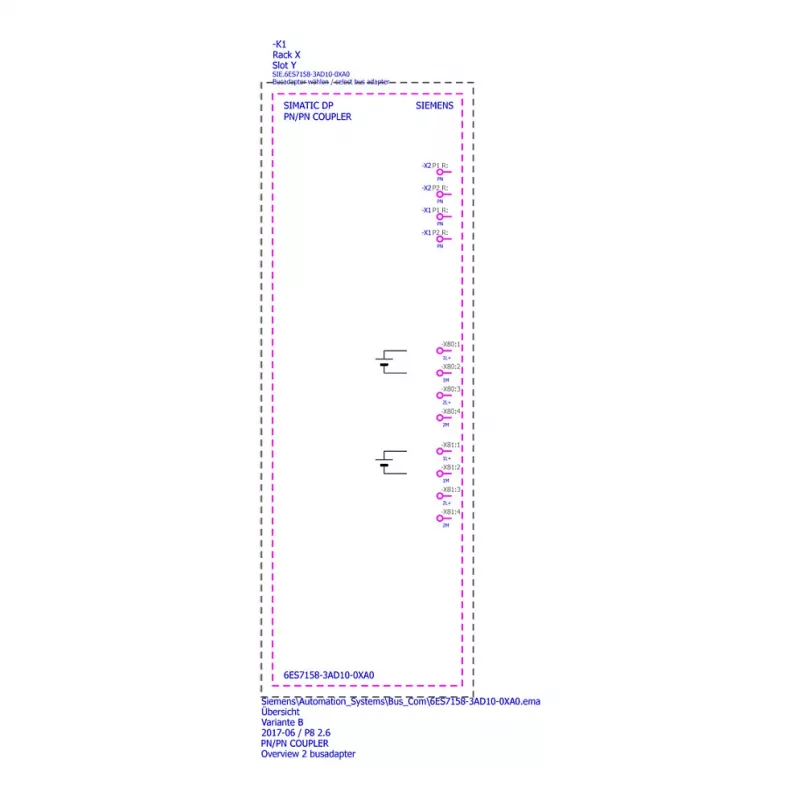 SIEMENS SIMATIC PN/PN Coupler 6ES7158-3AD10-0XA0 | PROFINET IO Coupler tinklo sujungimui