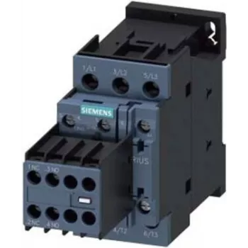 SIEMENS SIRIUS 3RT2028-1AP04 kontaktoriuss, 3 polių, 38 A, 230 V AC ritė, 18,5 kW