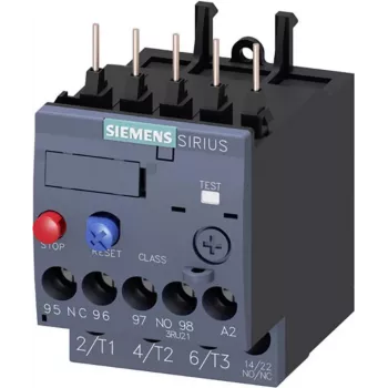 Siemens SIRIUS 3RU2116-1KB0 terminės perkrovos relė, 1,1-1,6 A, Class 10, S00, 3 polių, 1NO+1NC, varžtiniai gnybtai