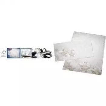 SIGEL DU250 Kalėdiniai medienos rašto DL vokai, 90 g/m², lipnūs, 25 vnt.