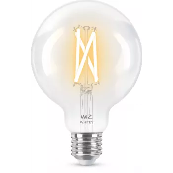 Signify WiZ Filament 60W E27 Globeform G95 Clear Smart LED Lemputė