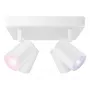 SIGNIFY WiZ IMAGEO 4-Spot Ceiling Spotlight Square Tunable White & Color White