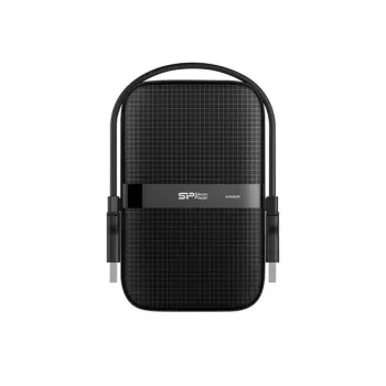 Silicon Power Armor A60 4TB nešiojamas išorinis kietasis diskas, juodas (USB 3.2 Gen 1)