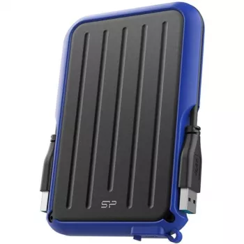 Silicon Power Armor A66 1TB išorinis kietasis diskas USB 3.2 Gen 1, tvirtas, IPX4 atsparus vandeniui, juodas su raudonomis detalėmis
