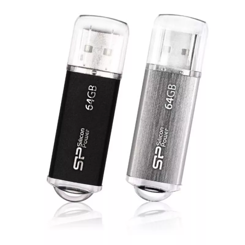 Silicon Power Blaze B02 64GB USB 2.0 atmintukas - juodas