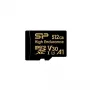 Silicon Power Golden Series 64GB microSDXC atminties kortelė, UHS-I U3, V30, A1, iki 100 MB/s skaitymas, 80 MB/s įrašymas, su SD adapteriu