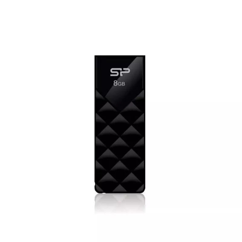 Silicon Power Ultima U03 USB atmintinė 8GB, juoda (SP008GBUF2U03V1K)
