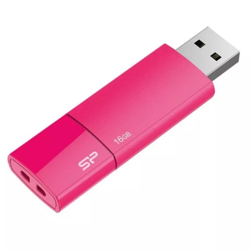 Silicon Power SP016GBUF2U05V1H 16GB USB 2.0 atmintukas, įtraukiama USB-A jungtis, tamsiai mėlynas