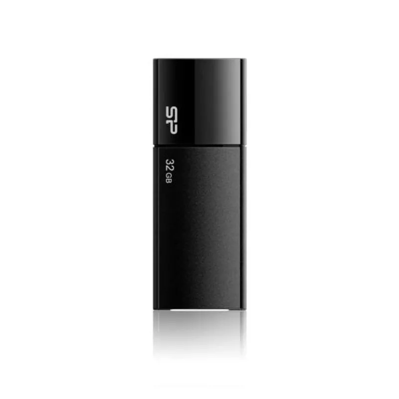 Silicon Power SP032GBUF2U05V1K 32GB USB 2.0 atmintukas - ištraukiamas be dangtelio, juodas