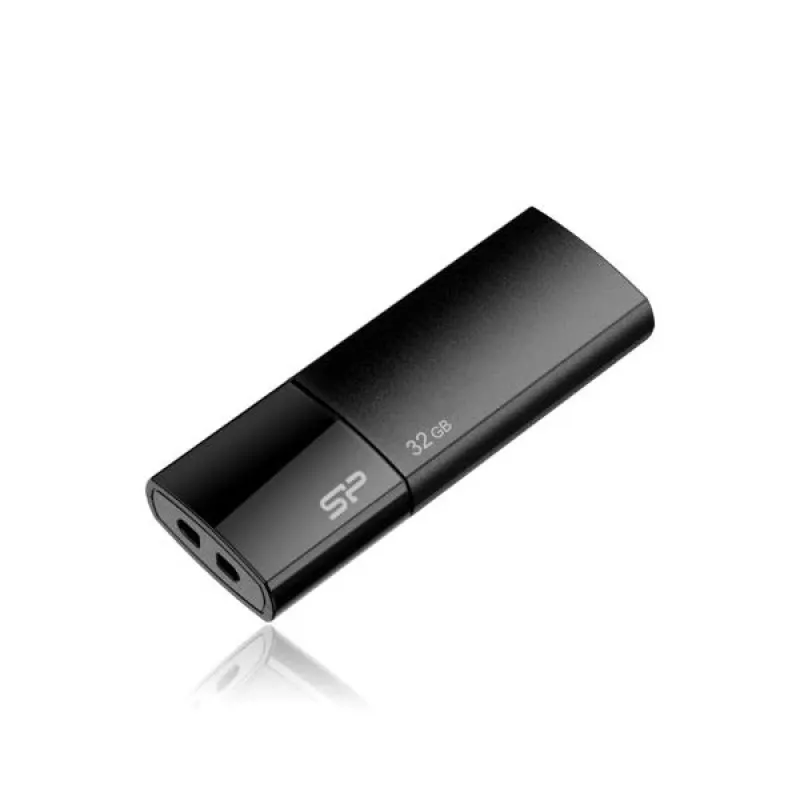 Silicon Power SP032GBUF2U05V1K 32GB USB 2.0 atmintukas - ištraukiamas be dangtelio, juodas