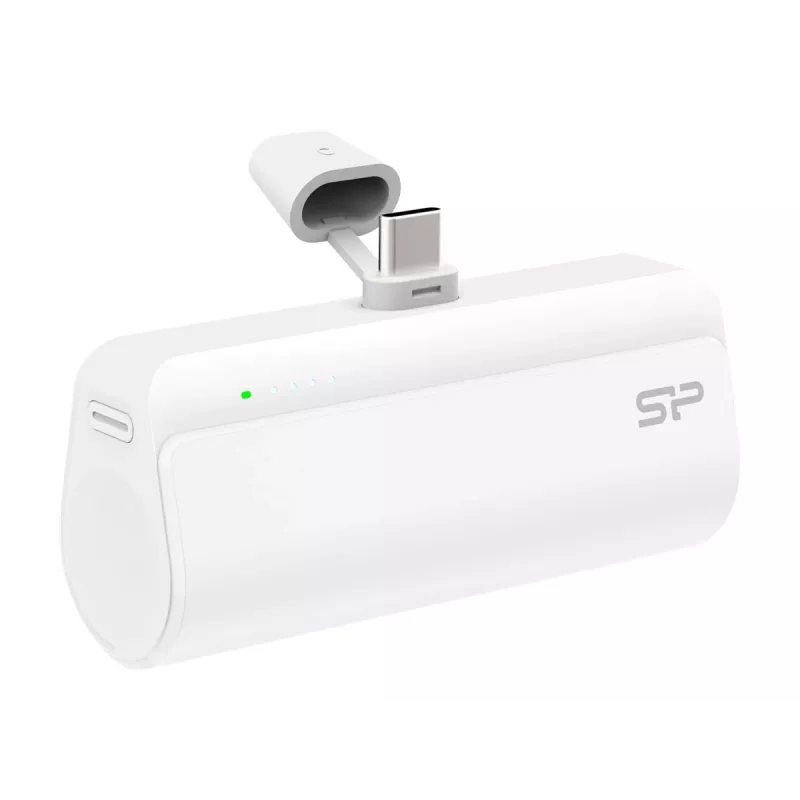 Silicon Power QD50 nešiojamas įkroviklis (power bank), 5000 mAh, USB-C, baltas (SP5K0MAPBKQD500W)