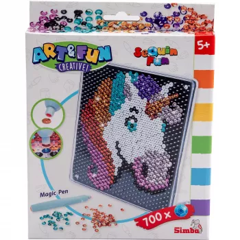 SIMBA-DICKIE Art & Fun Sequin Unicorn Craft Kit