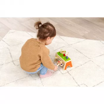 SIMBA-DICKIE Pop-Up Hammering Game – medinis kalimo žaidimas su 16 dalių ir šokinėjančiomis figūrėlėmis