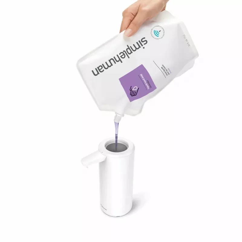 Simplehuman sensorinis muilo dozatorius baltas