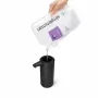 simplehuman ST1084 Sensorinis muilo dozatorius, juodas nerūdijantis plienas, 266 ml, bekontaktis automatinis, infraraudonųjų spindulių judesio jutiklis, reguliuojamas kiekis, neužsikemšantis siurblys, apsauga nuo pirštų atspaudų