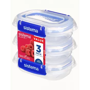 Sistema Plastics 881523 Stačiakampis indas 0.18L Skaidrus 88mm