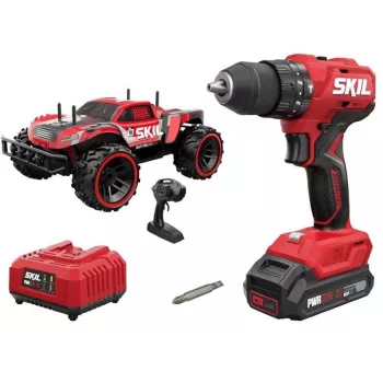 SKIL Smūginis Gręžtuvas + RC Automobilis, 1x2Ah 18V