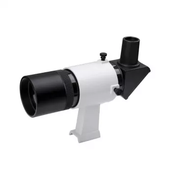 Skywatcher 9x50 Finder Scope su 90° kampu ir tiesiu okuliaru (Juodas)