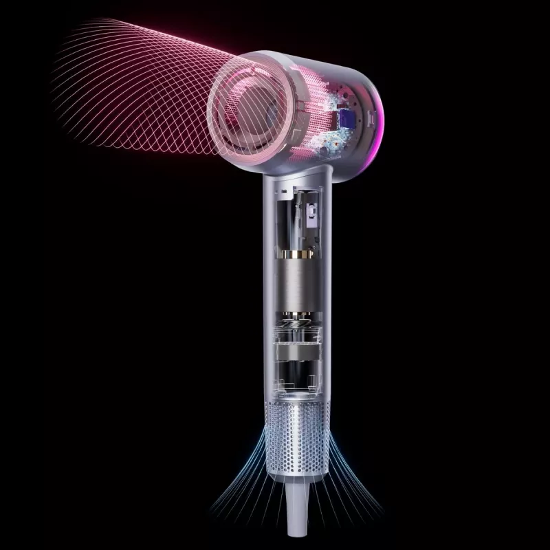 SKYWORTH MH18S Ultrasonic Hair Dryer, sidabrinis