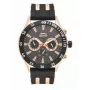 SLAZENGER MAN SL96076203 Vyriškas analoginis kvarcinis laikrodis, 48 mm, mėlynas ciferblatas, rudo odos dirželis