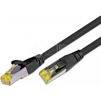 Wirewin Cat6a S/FTP tinklo pateikimo kabelis, 4m, juodas, RJ45, 10Gbps, 500MHz, varis, PVC apvalkalas, auksuoti kontaktai, PoE++ palaikymas PKW-PIMF-KAT6A 4.0 SW
