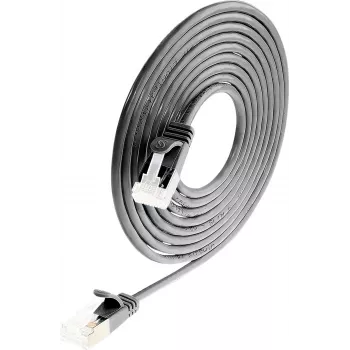 Wirewin Light Patch Cable Round U/FTP Cat 6a juodas 0,5m plonas lankstus PoE (PKW-LIGHT-STP-K6A 0.5 SW)