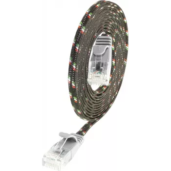 Wirewin PKW-TOUGH-K6 3.0 Cat.6 Slim Tough tinklo kabelis, U/UTP, 3m, pilkas