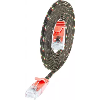 Wirewin PKW-TOUGH-K6 5.0 RT - Cat.6 Slim-Tough Ethernet tinklo kabelis, U/UTP, 5m, raudonas