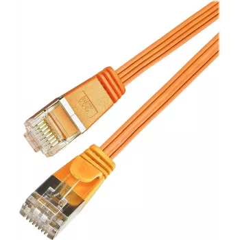 Wirewin SLIM S6 075 OR - Cat.6 SLIM tinklo kabelis, STP(PIMF), 0,75 m, oranžinis PKW-STP-SLIM-KAT6 0.75 OR