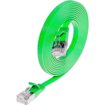 Wirewin SLIM S6 1.5 GN - Cat.6 plonas tinklo kabelis, STP (PIMF), 1,5 m, žalias PKW-STP-SLIM-KAT6 1.5 GN