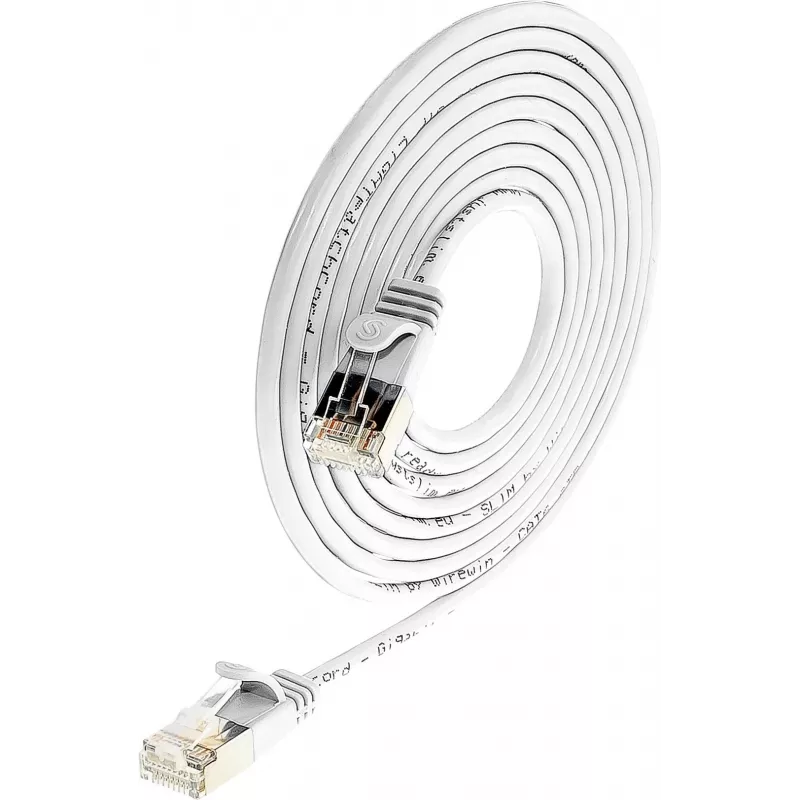 Wirewin SLIM SL6 1.5 WS Cat.6 U/FTP plonas tinklo kabelis, 1,5 m, baltas PKW-LIGHT-STP-K6 1.5 WS
